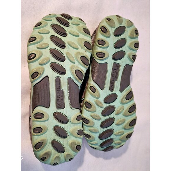 Merrell Kids Closed-Toe Sandals Size 2M Gray & Mint Green Leather/Textile Uppers - Picture 7 of 7
